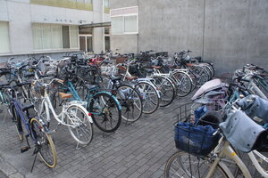 清徒会（生徒会）による自転車安全啓発運動