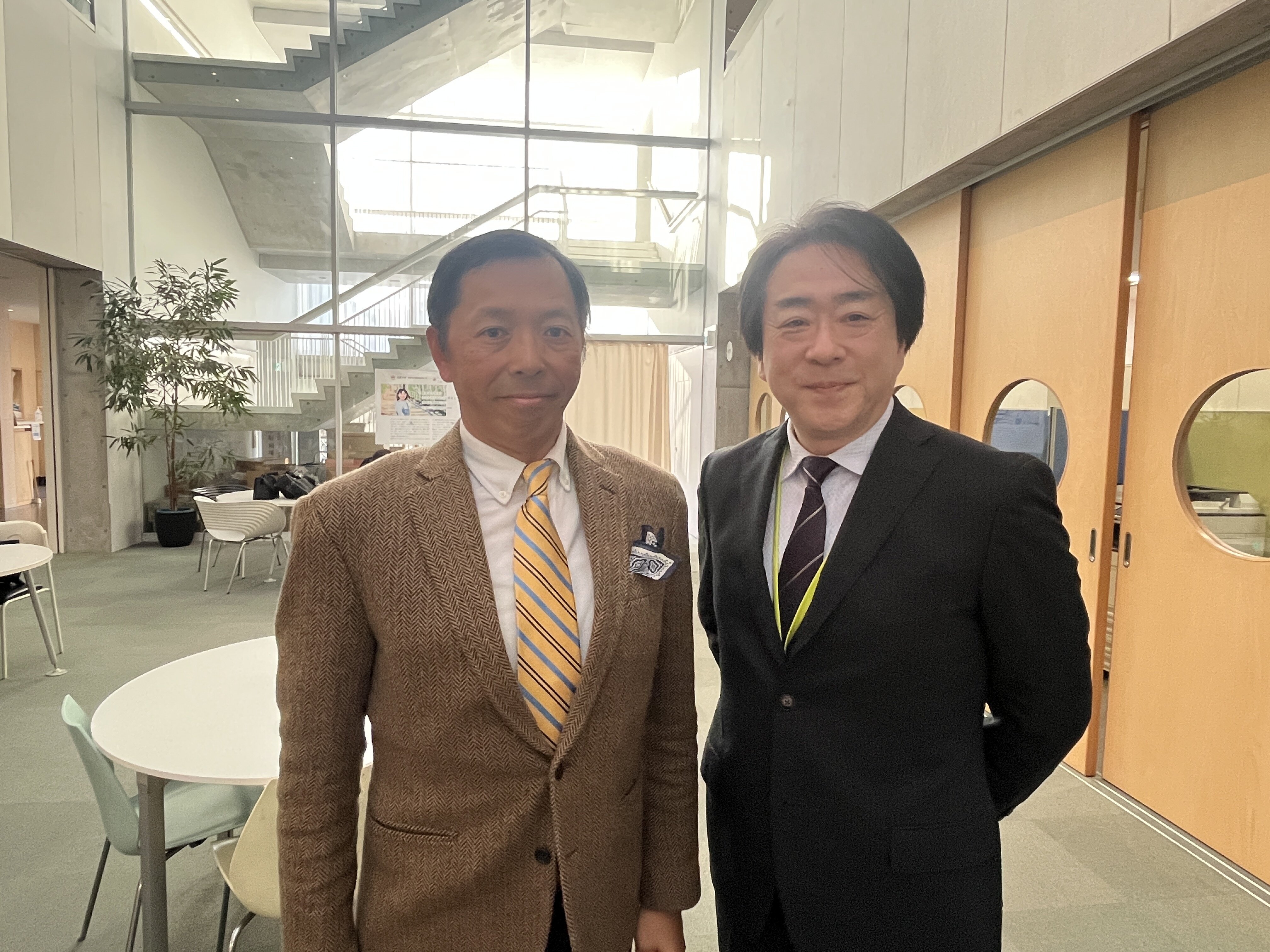 日能研関東の小嶋社長が清修中学校に来校されました