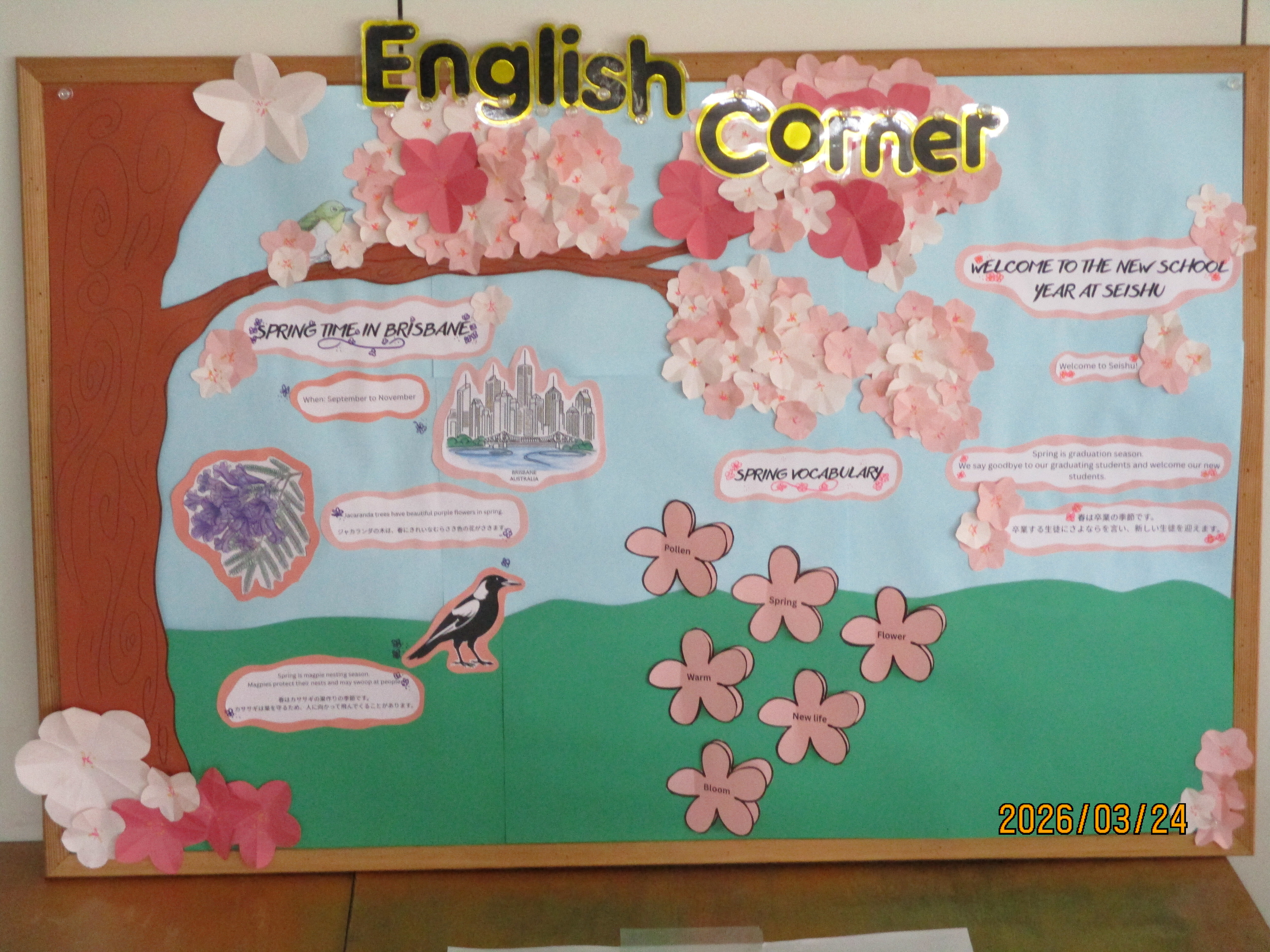 English Board ～spring ver.～
