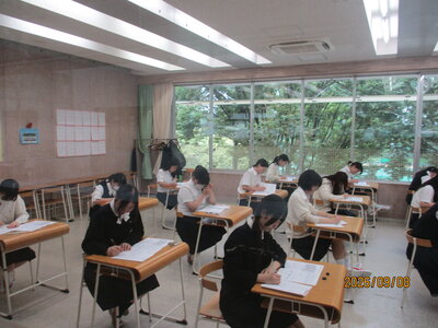 第2回AT（定期考査）が始まりました。